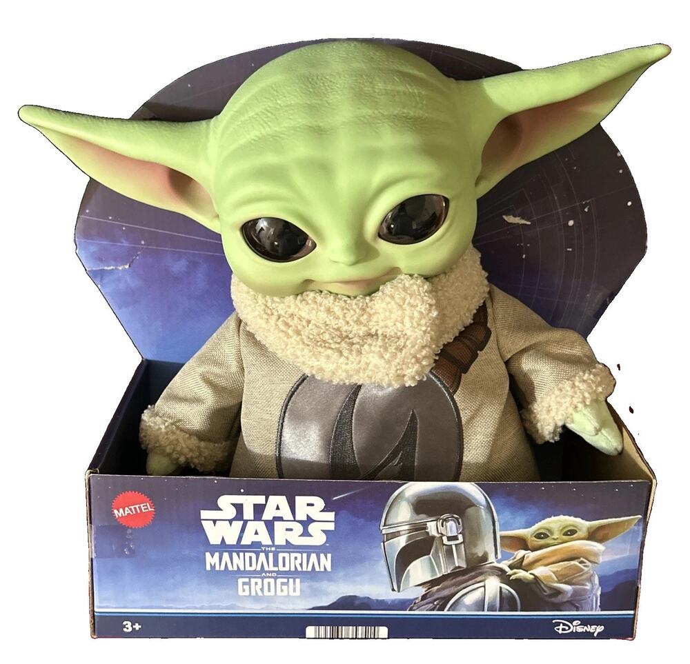 Disney Grogu Deluxe Plush Mattel Star Wars The Mandalorian and Grogu New In Box!
